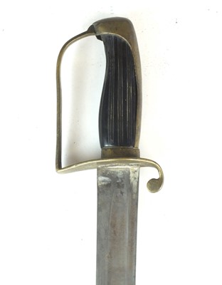 Lot 21 - A British Naval Officer's fighting sword, late 18th/early 19th century