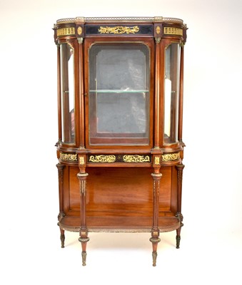 Lot 566 - A good early 20th century, Louis XVI style, gilt metal mounted vitrine