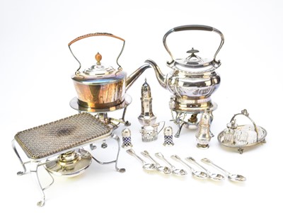 Lot 20 - A collection of silver and plated wares