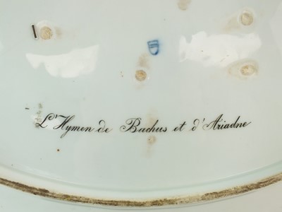 Lot 156 - A large Royal Vienna 'Bacchus and Ariadne' dish or platter