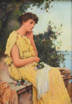 Lot 140 - William Oliver 'Rhys' Williams (1854-1907). Contemplation