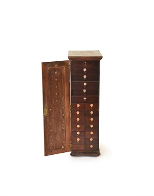 Lot 671 - A George III mahogany collector's cabinet