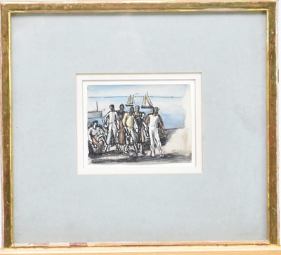 Lot 349 - Emmanuel Charles Benezit (1887-1975) Les Jouers des Cartes; and two further works