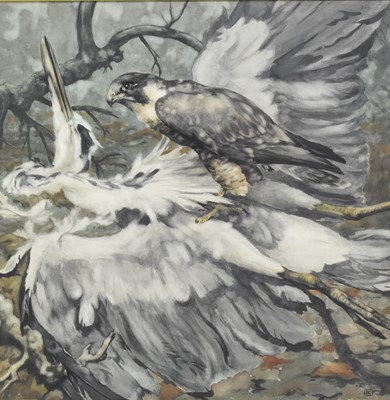 Lot 217 - Richard B. Talbot-Kelly (1896-1971) David and Goliath (Heron and Falcon)