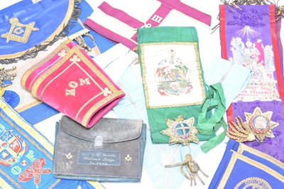 Lot 513 - A large collection of Masonic regalia
