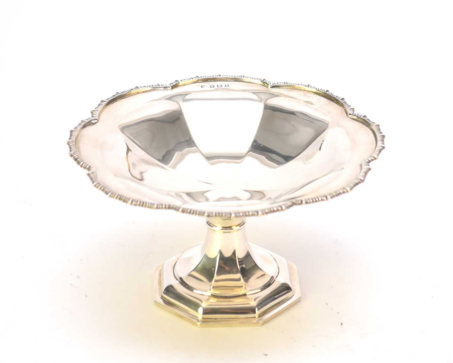 Lot 79 - A silver pedestal bowl
