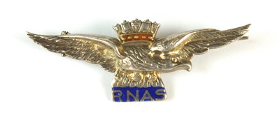Lot 180 - First World War Royal Naval Air Force silver sweetheart brooch