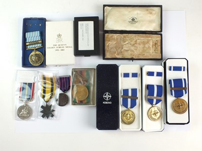 Lot 73 - Selection of various medals and medal boxes
