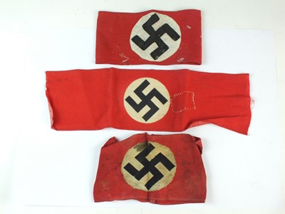 Lot 274 - Three German Third Reich NSDAP party member armbands
