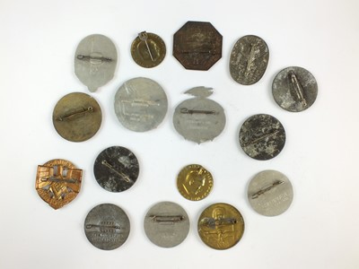 Lot 81 - Sixteen German Third Reich Gau Day badges and a group of donation badges