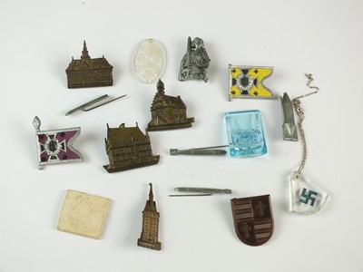Lot 81 - Sixteen German Third Reich Gau Day badges and a group of donation badges