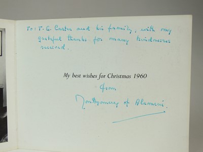 Lot 101 - Bernard Law Montgomery (1887-1976) - Signed and inscribed Christmas card