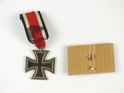 Lot 332 - A German Second World War Iron Cross 2nd class with a post-war 1st class clasp