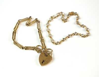 Lot 82 - Two gold bracelets