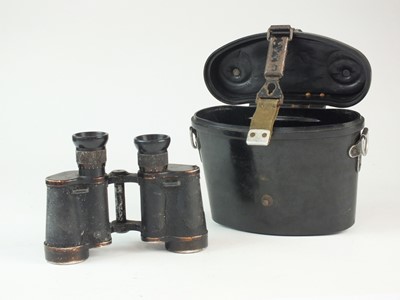 Lot 279 - German WW2 Military binoculars in bakelite case.
