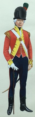 Lot 196 - Colonel Philip Henry Smitherman (1910-1982) Six Regimental Portraits
