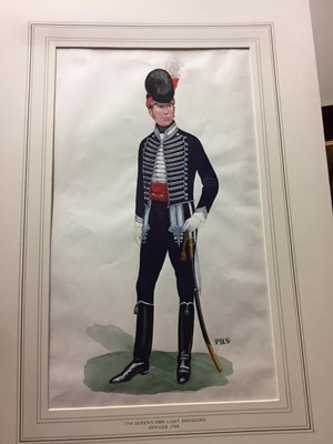 Lot 196 - Colonel Philip Henry Smitherman (1910-1982) Six Regimental Portraits
