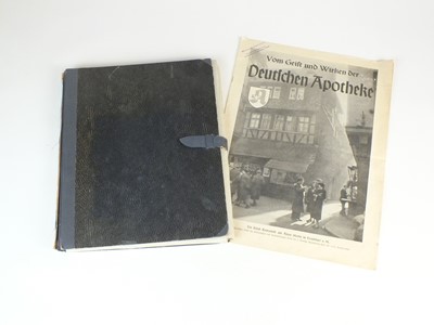 Lot 295 - Rare folder of illustrations given to a German Propaganda Training Officer at Potsdsam, 1942