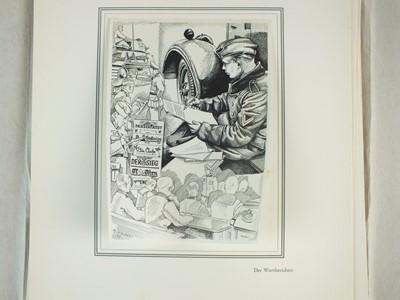 Lot 295 - Rare folder of illustrations given to a German Propaganda Training Officer at Potsdsam, 1942