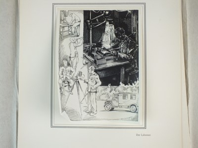 Lot 295 - Rare folder of illustrations given to a German Propaganda Training Officer at Potsdsam, 1942