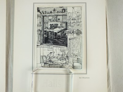 Lot 295 - Rare folder of illustrations given to a German Propaganda Training Officer at Potsdsam, 1942
