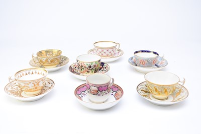 Lot 321 - A group of English tea and coffee wares, early 19th century