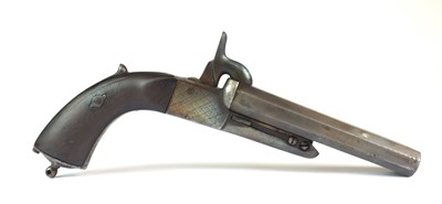 Lot 35 - Spanish pinfire double-barrelled pistol