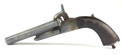 Lot 35 - Spanish pinfire double-barrelled pistol