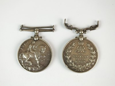 Lot 79 - WWI Military Medal and 1914-1918 medal awarded to Gnr. T. Bee