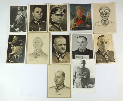 Lot 296 - Thirty German postcards and portrait photographs