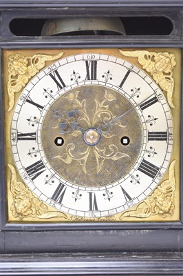 Lot 288 - A late 17th century ebonised bracket clock by Jacobus Hassenius, Londini