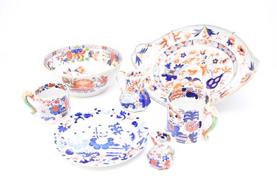 Lot 337 - A small group of English ironstone tableware...