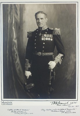 Lot 100 - Rear-Admiral Tufton Percy Hamilton Beamish (1874-1951) - Signed portrait photograph.