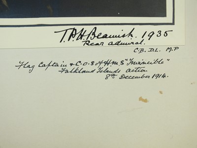 Lot 100 - Rear-Admiral Tufton Percy Hamilton Beamish (1874-1951) - Signed portrait photograph.