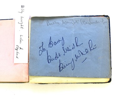 Lot 1107 - STAN LAUREL AND OLIVER HARDY autographs in an album.