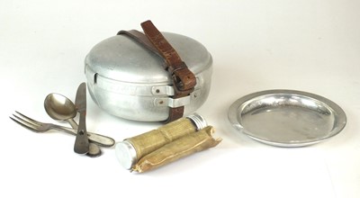 Lot 246 - British Cavalry or Mounted Troops Mess tin with contents