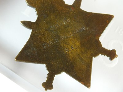 Lot 87 - WW1 Mons Star trio awarded to Dvr. H Williams, Royal Engineers.