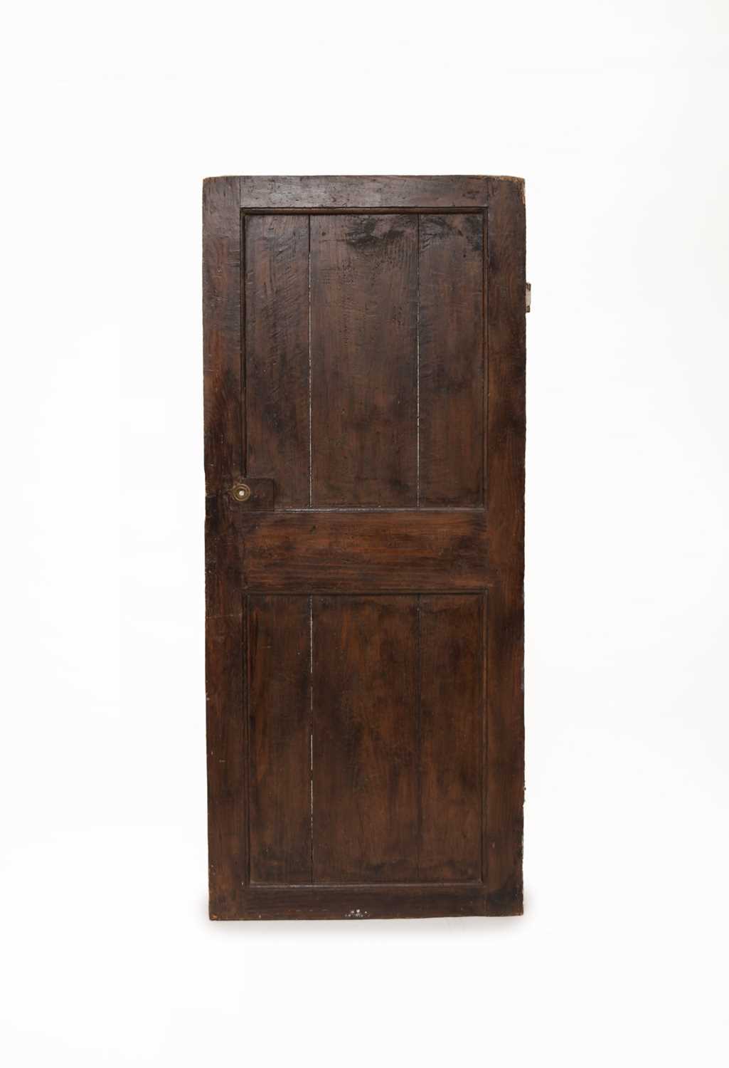 Lot 654 - Two period oak internal doors, 17th and 18th centuries