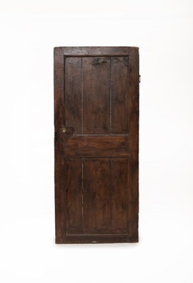 Lot 654 - Two period oak internal doors, 17th and 18th centuries