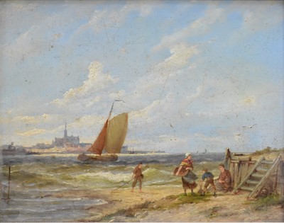 Lot 214 - Pieter Cornelis Dommersen (1834 - 1908), Off Koudum Holland