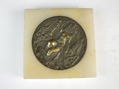 Lot 416 - Walter Gilbert (British, 1871-1946), 4 Bromsgrove Guild plaques (4)