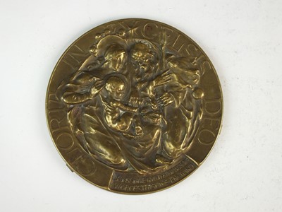 Lot 416 - Walter Gilbert (British, 1871-1946), 4 Bromsgrove Guild plaques (4)