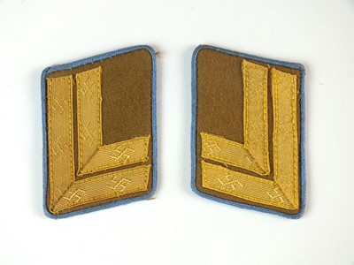 Lot 353 - Pair of pre-1938 German NSDAP Hauptstellenleiter collar tabs, Ortsgruppe