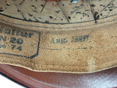 Lot 323 - German Army Panzer NCO's visor cap by Carl Halfar
