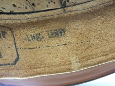 Lot 323 - German Army Panzer NCO's visor cap by Carl Halfar