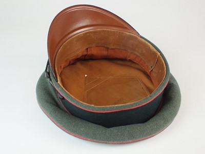 Lot 323 - German Army Panzer NCO's visor cap by Carl Halfar