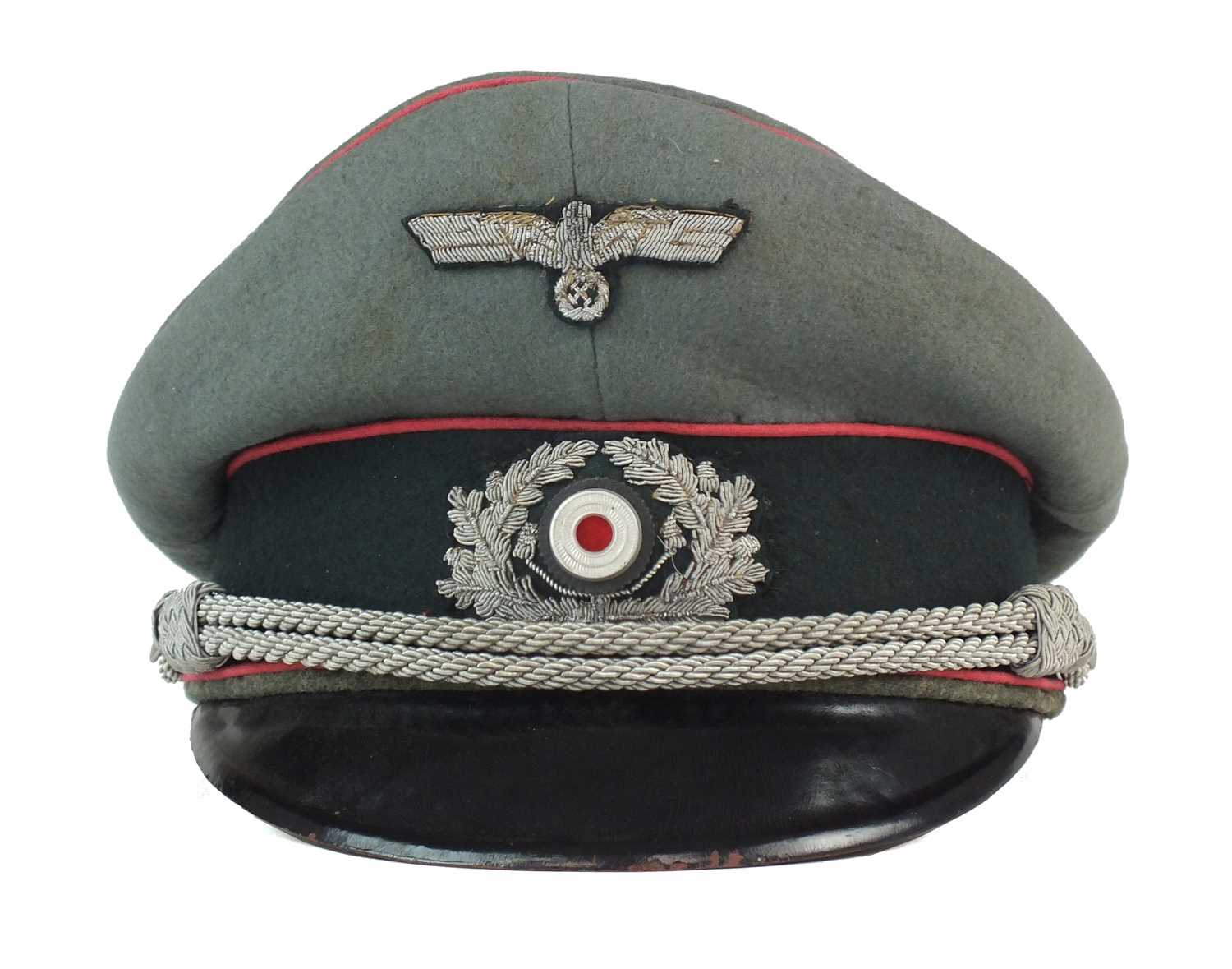 Lot 324 - German Third Reich Panzer Officer's visor cap