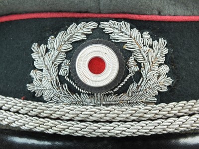 Lot 324 - German Third Reich Panzer Officer's visor cap