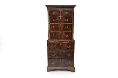 Lot 626 - A George III mahogany chest on chest