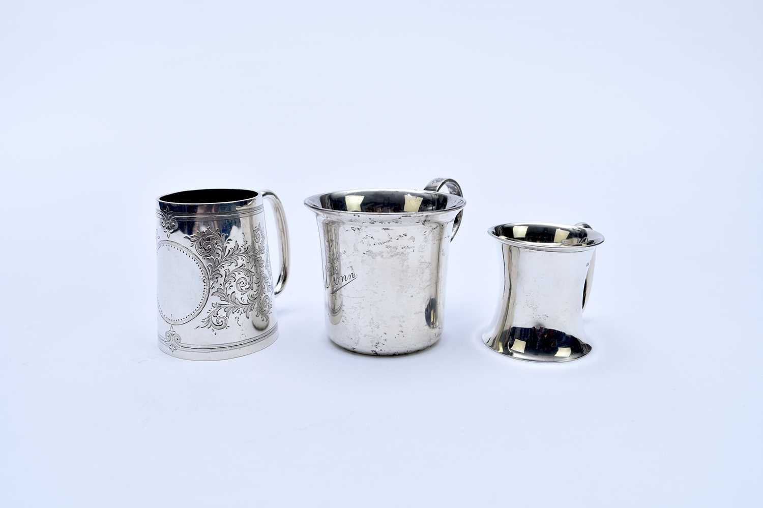 Lot 6 Three Silver Mugs lot-6-three-silver-mugs